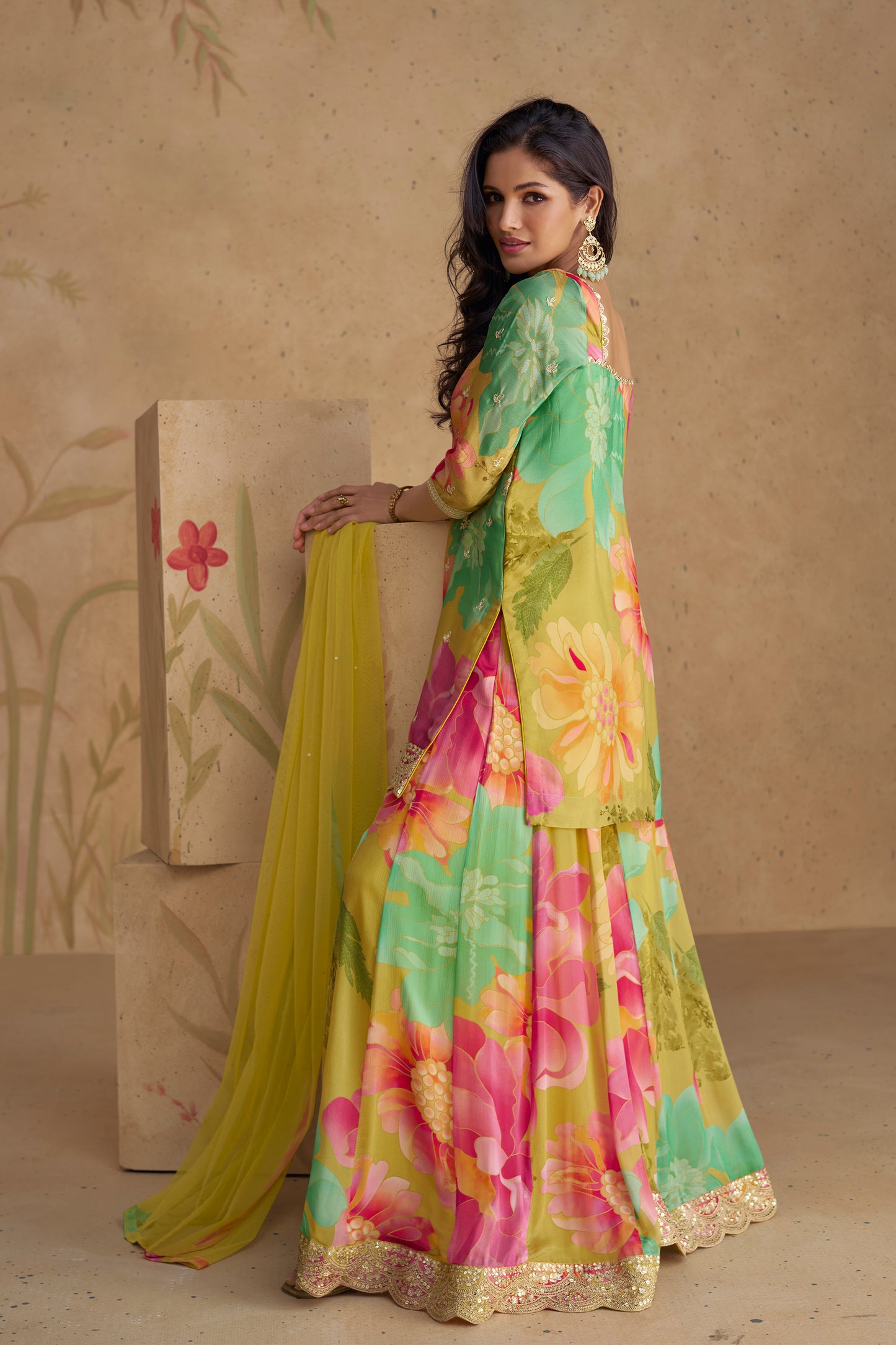 Bollywood Designer Real Chinon With Embroidery Work Heavy Salwar Suit