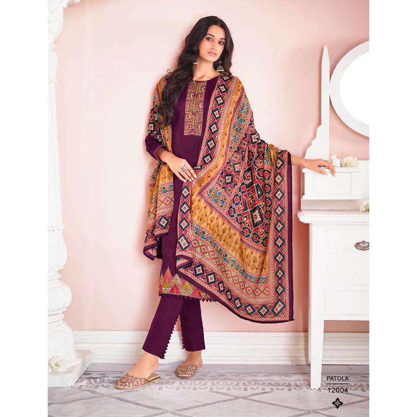Indian Designer Embroidery Digital Print Work Salwar Kameez Pant Suits