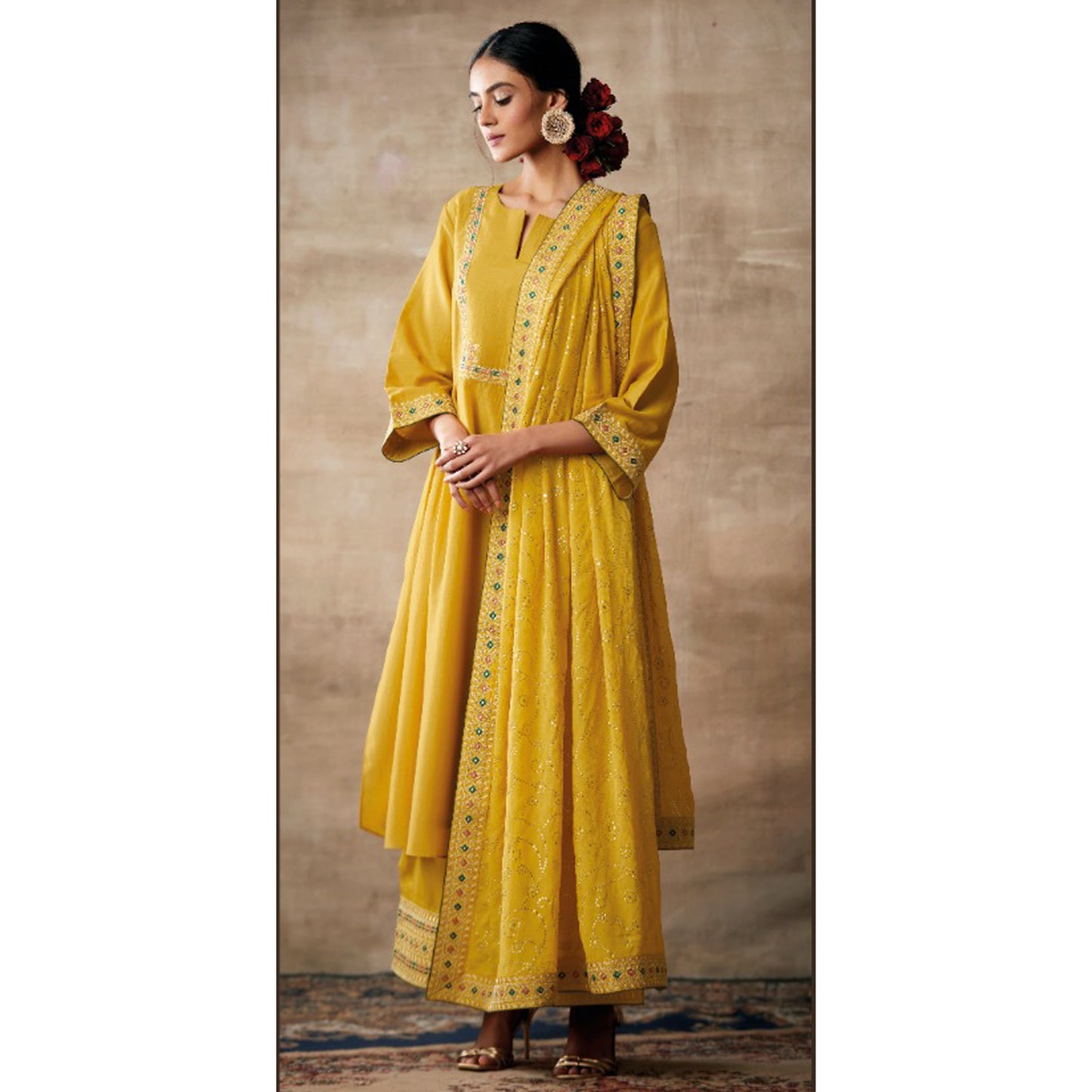 Indian Designer Stylish Embroidery Work Salwar Kameez Plazzo Suit