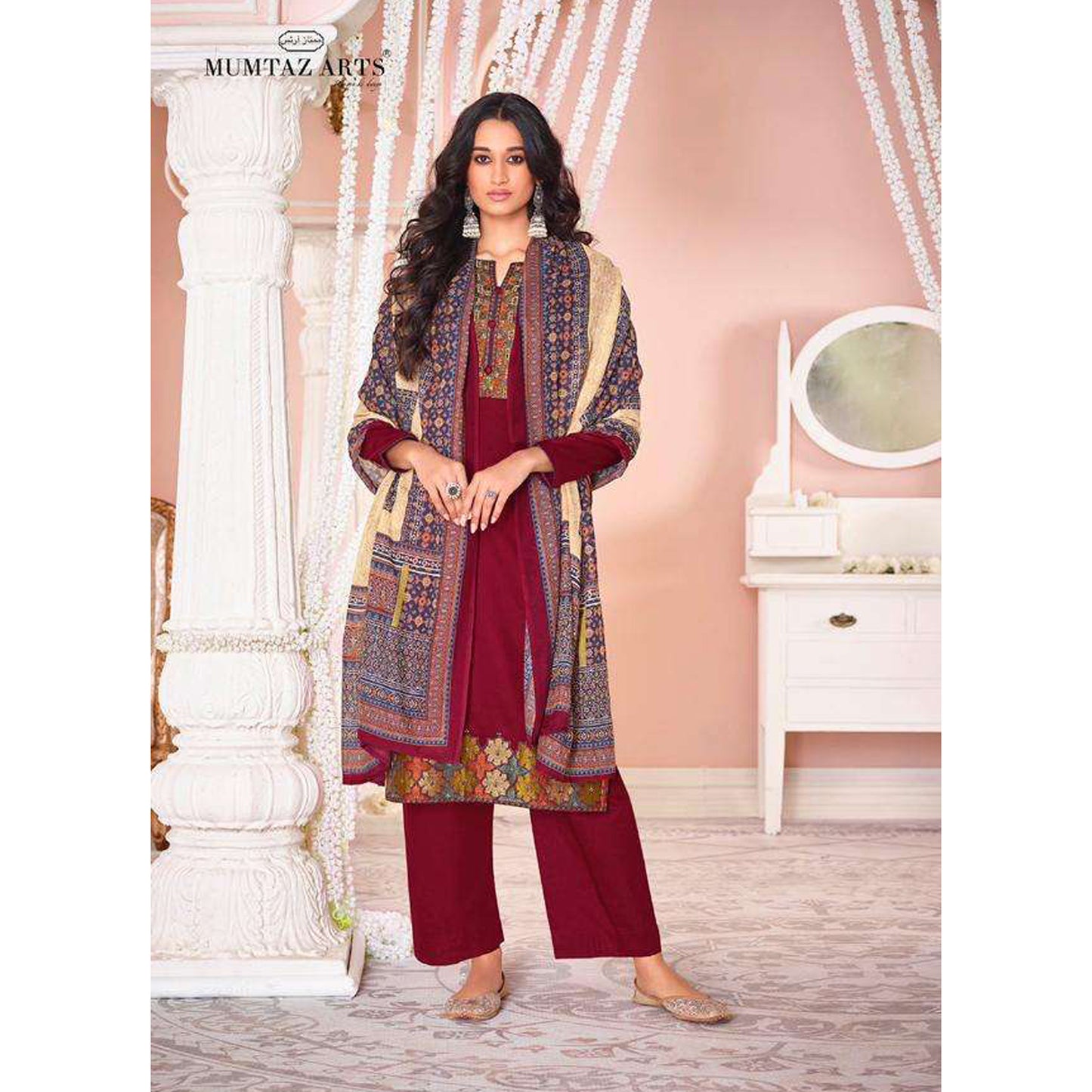 Indian Designer Embroidery Digital Print Work Salwar Kameez Pant Suits