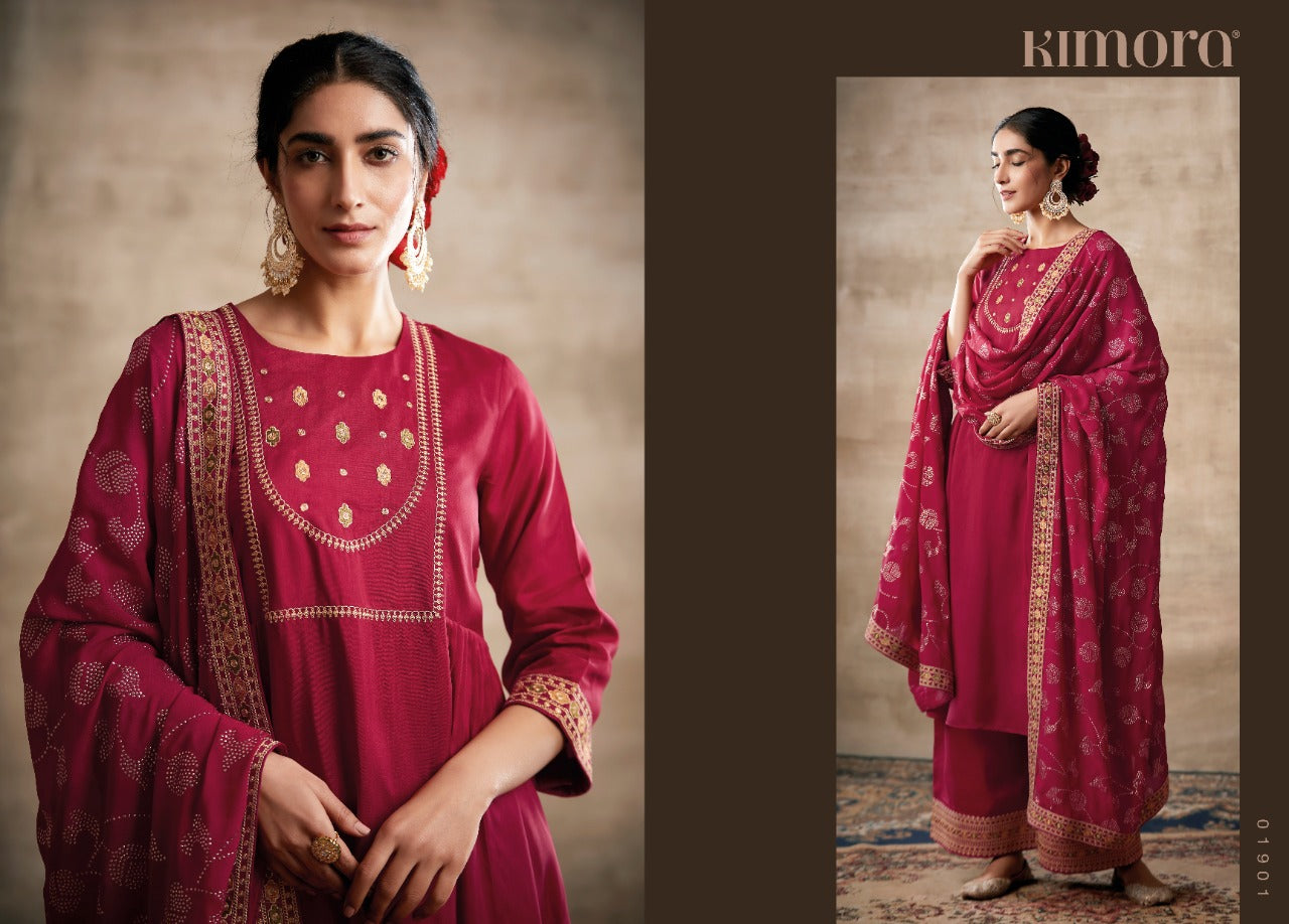 Indian Designer Stylish Embroidery Work Salwar Kameez Plazzo Suit