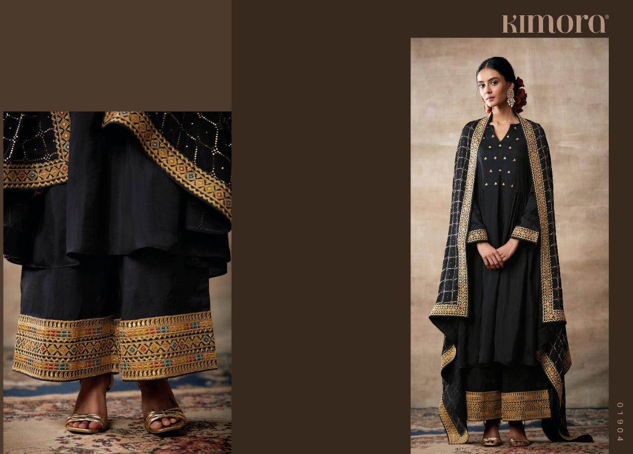 Indian Designer Stylish Embroidery Work Salwar Kameez Plazzo Suit
