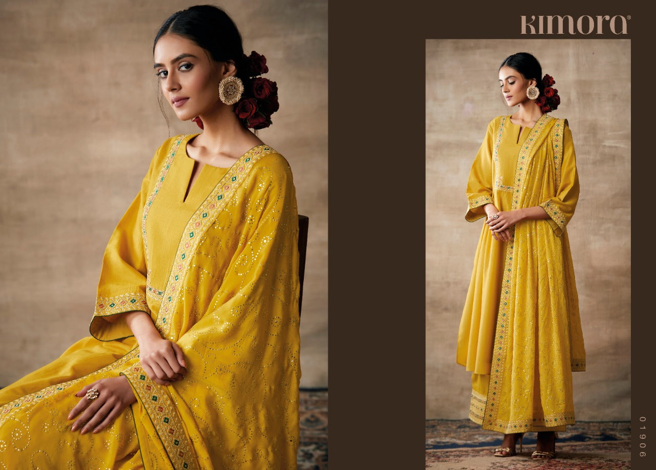 Indian Designer Stylish Embroidery Work Salwar Kameez Plazzo Suit