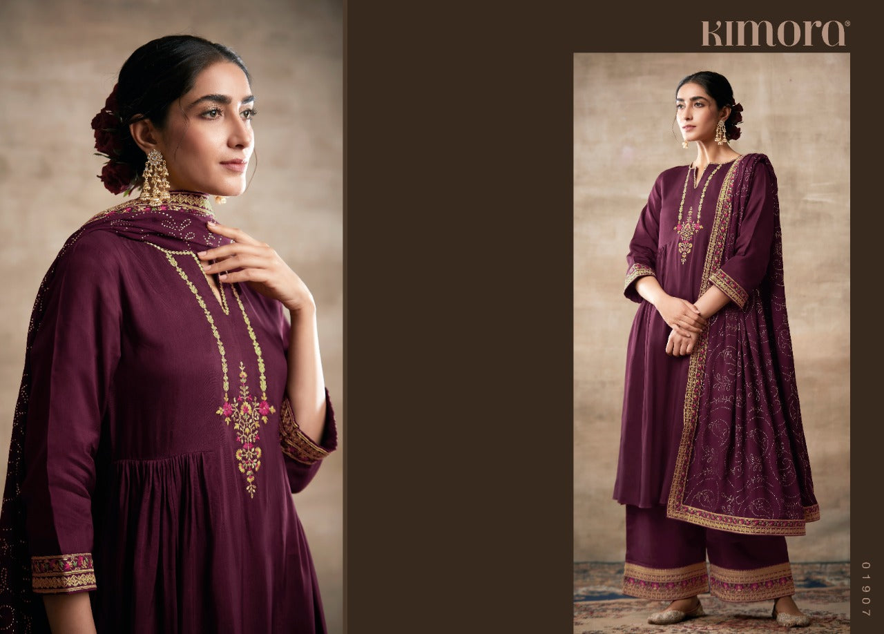 Indian Designer Stylish Embroidery Work Salwar Kameez Plazzo Suit