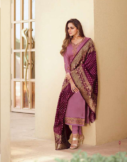 Pakistani Wear With Embroidery Worked Dress