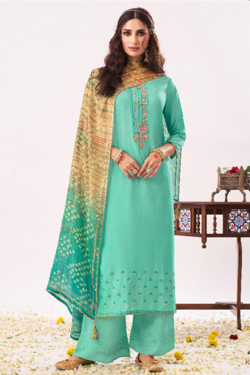 Indian Special Occasion Wear Sequence Work Salwar kameez Palazzo Suits