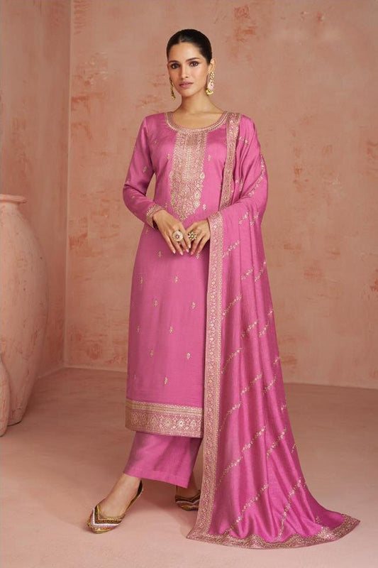 Traditional Gorgeous Pink Colour Salwar Kameez For Indian Pakistani Weddings