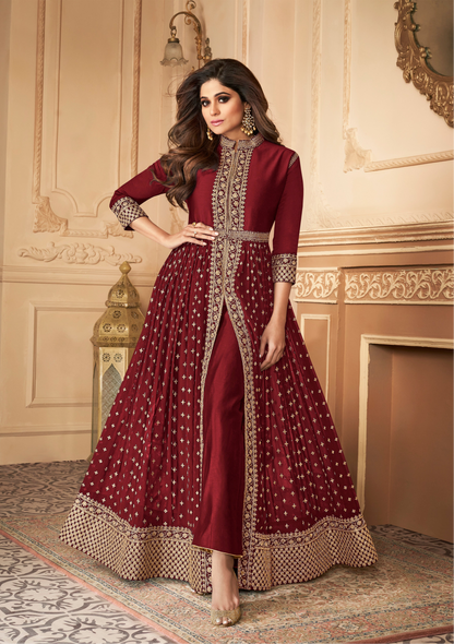 Reception-Wedding  Special Embroidery Work Anarkali Suits