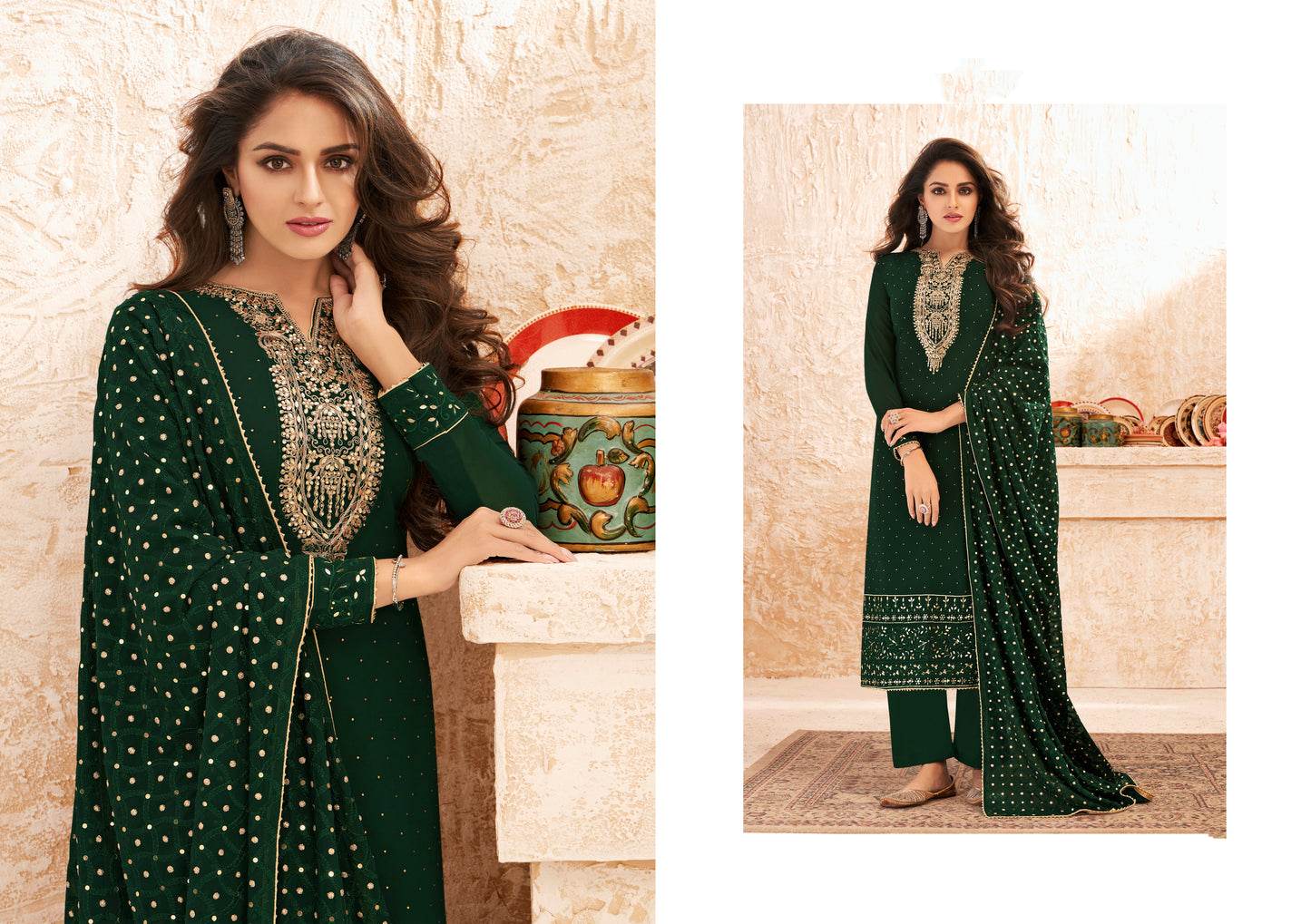 Indian New Style Reception Wear Salwar Kameez