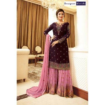 Georgette Fabric Wear Salwar Kameez Sharara Plazzo Suits