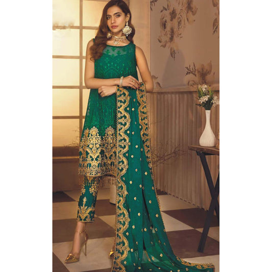 Indian Pakistani Style Women's Wear Salwar Kameez Outfit Latest Designer Trouser Pant Suits