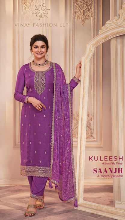 Reception Wear Salwar Kameez Pant Suit's With Dupatta