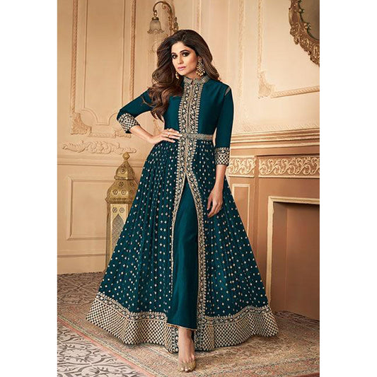 Indian Festival Wear Georgette & Sequence Work Anarkali Gown Suits