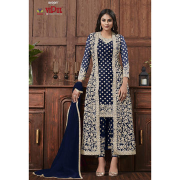 Indian Designer Function Wear Salwar Kameez Shrug Suits With Dupatta