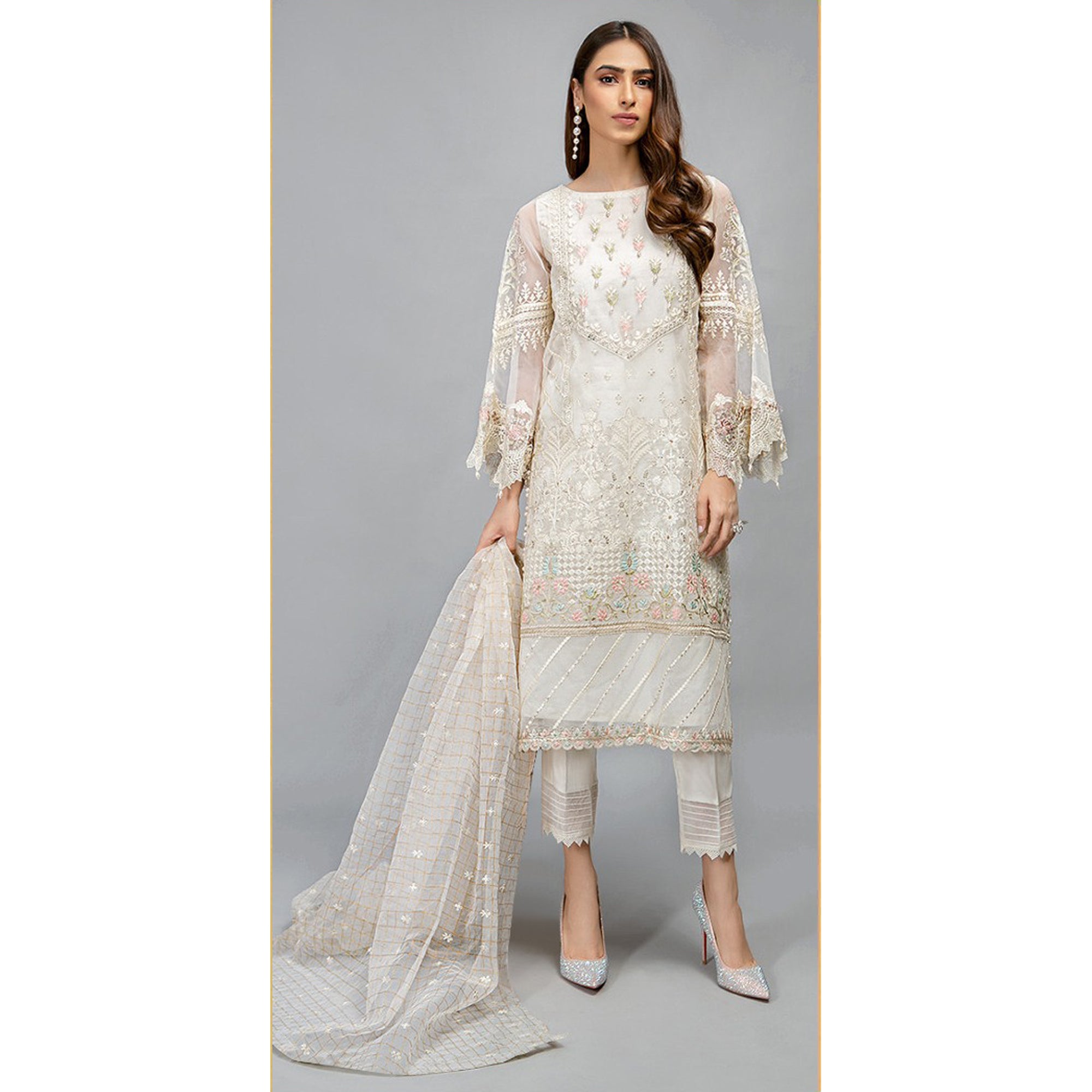 Amazon.com: The kurti bazaar Designer Indian Pakistani Style Shalwar Kameez  Trouser Pant Suits For Women's Wear : Clothing, Shoes & Jewelry