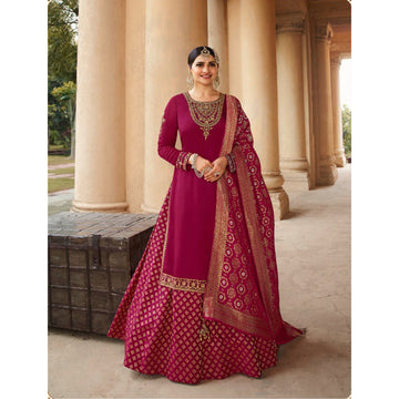 South Indian Wedding Party Wear Salwar Kameez Lehenga Suits With Dupatta