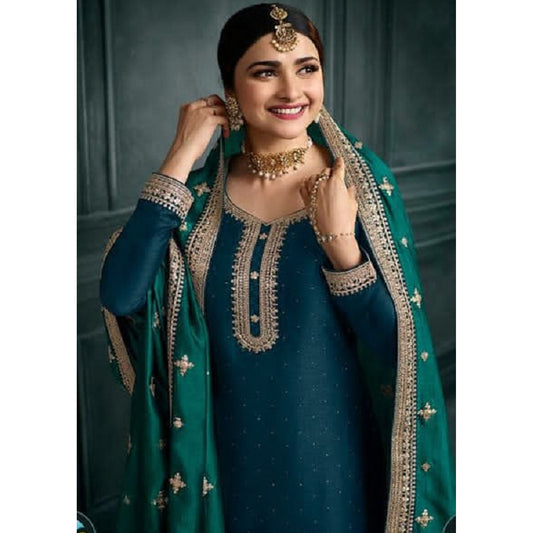 Pakistani Roka Nikah Wear Silk Georgette Fabric Salwar Kameez Suits with Embroidery Worked Dupatta