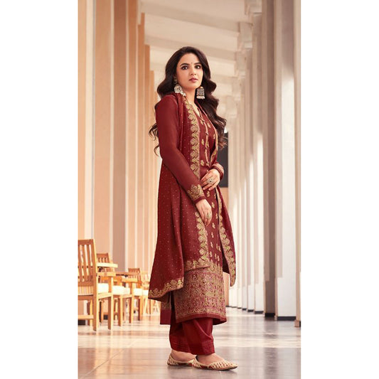 Indian Traditional Festival Wear Salwar Kameez Suits Women's Plazzo Pant Dresses