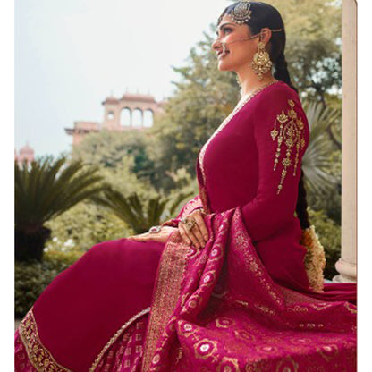 Roka Nikah Wear Wedding Function Wear Salwar Kameez Plazzo Suits With Designer Dupatta