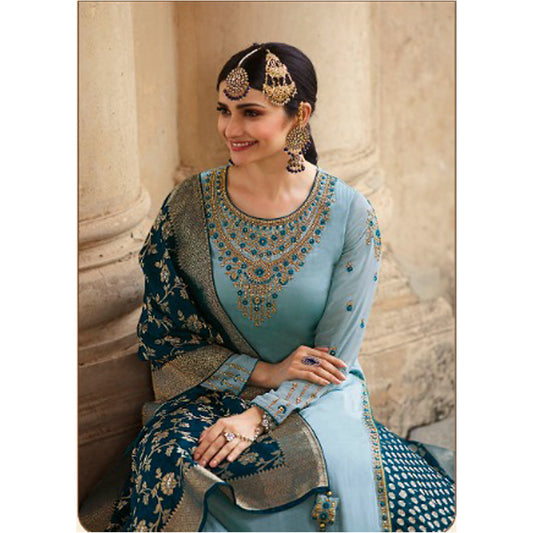 Roka Nikah Wear Wedding Function Wear Salwar Kameez Plazzo Suits With Designer Dupatta