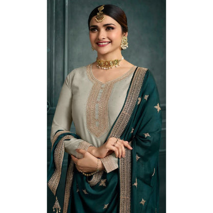 Pakistani Roka Nikah Wear Silk Georgette Fabric Salwar Kameez Suits with Embroidery Worked Dupatta