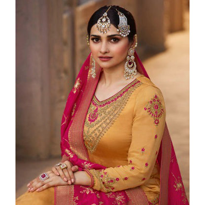 Roka Nikah Wear Wedding Function Wear Salwar Kameez Plazzo Suits With Designer Dupatta