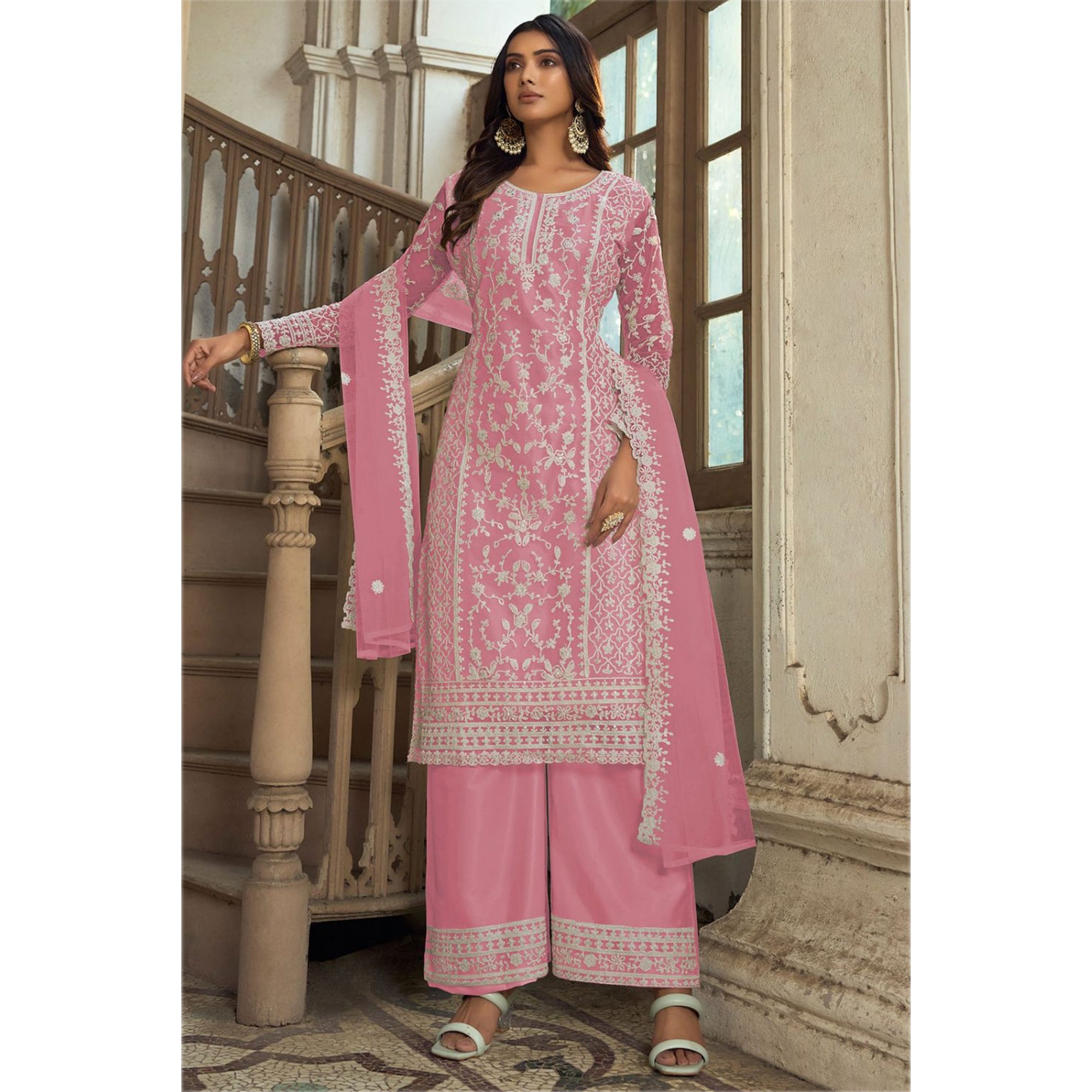 Pakistani Roka Nikah Wear Salwar kameez Palazzo Suits