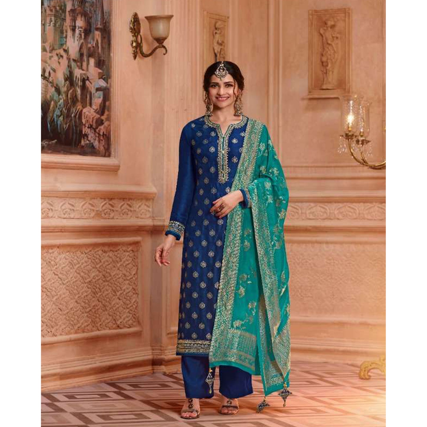 Wedding-Reception Special Salwar Kameez With Dupatta