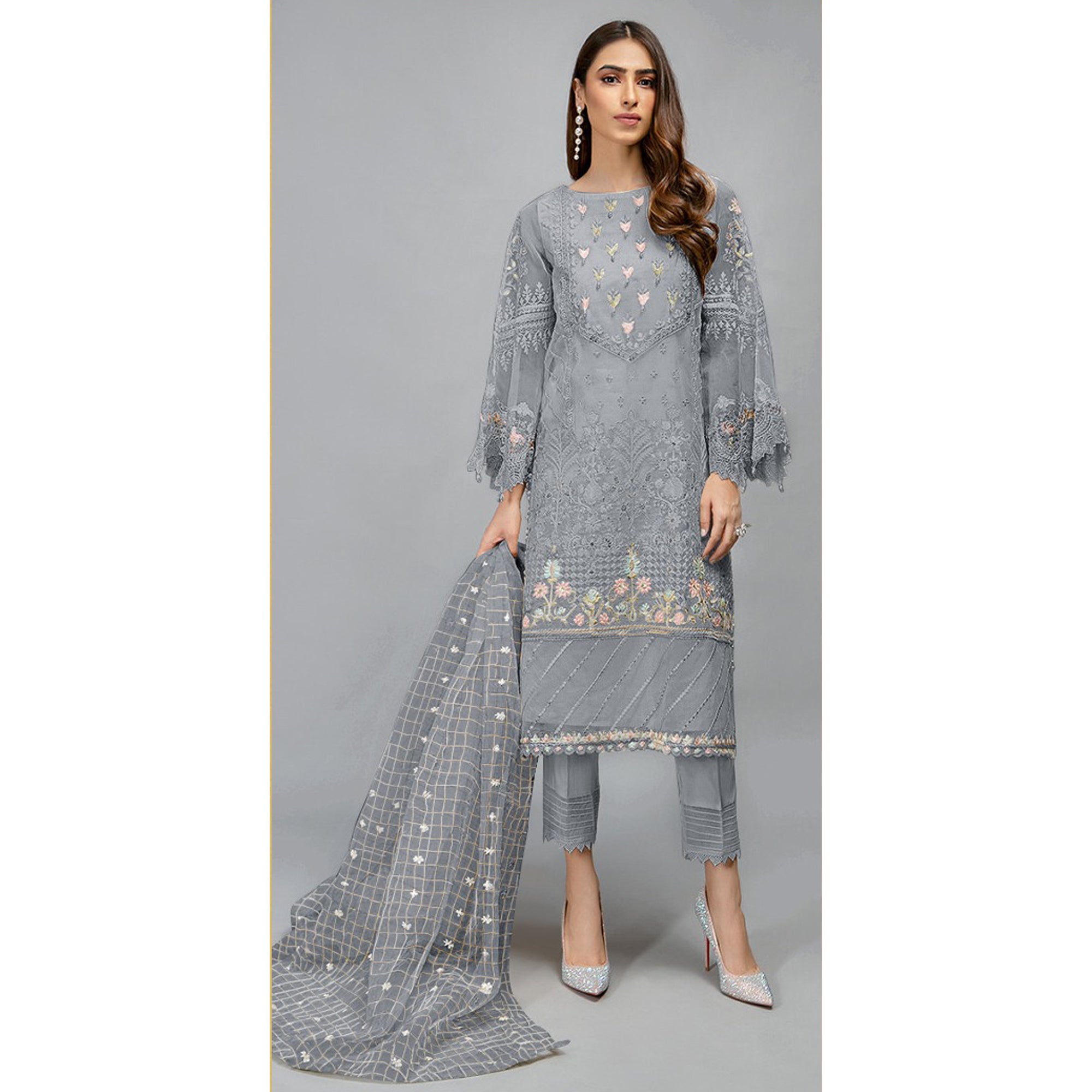 Designer Embroidery Work Event Party Wear Salwar Kameez Pant Suits