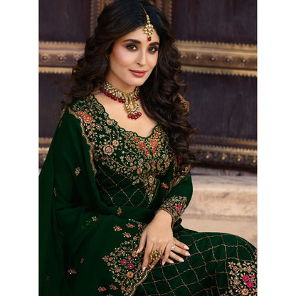 Wedding Wear Heavy Embroidery Work Salwar Kameez Pant Suit's