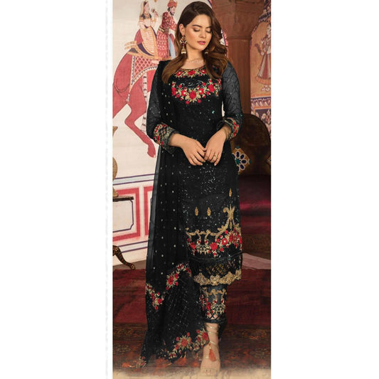 Designer Reception Wear Net With Embroidery Work Salwar kameez Trouser Pant Suits