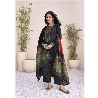 Pakistani Wear Pure Santoon Fabric With Embroidery Work Shalwar Kameez Pant Suit