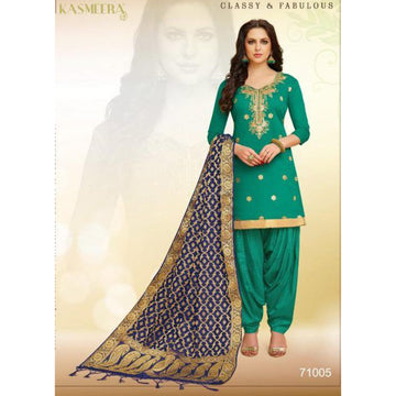 Special Eid Wear Punjabi Patiyala Suits With Banarasi Silk Dupatta