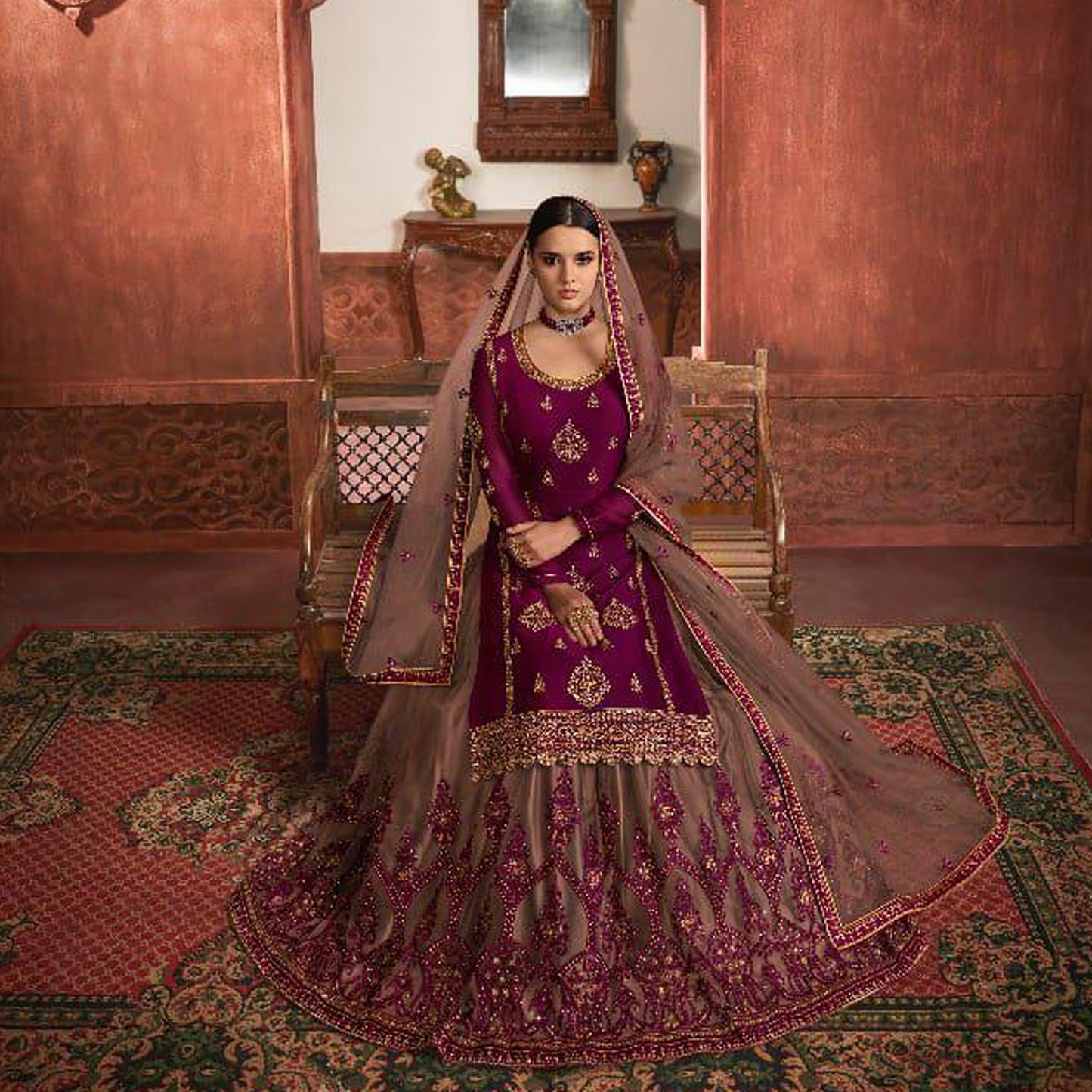 Indian New Style Bridal Wear Beautiful Outfit Collection