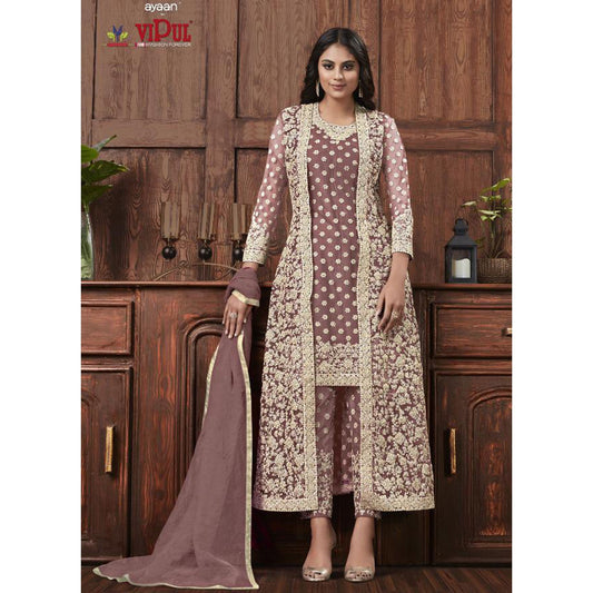 Indian Designer Beautiful  Embroidery & Cording Work Salwar Kameez Shrug Suits