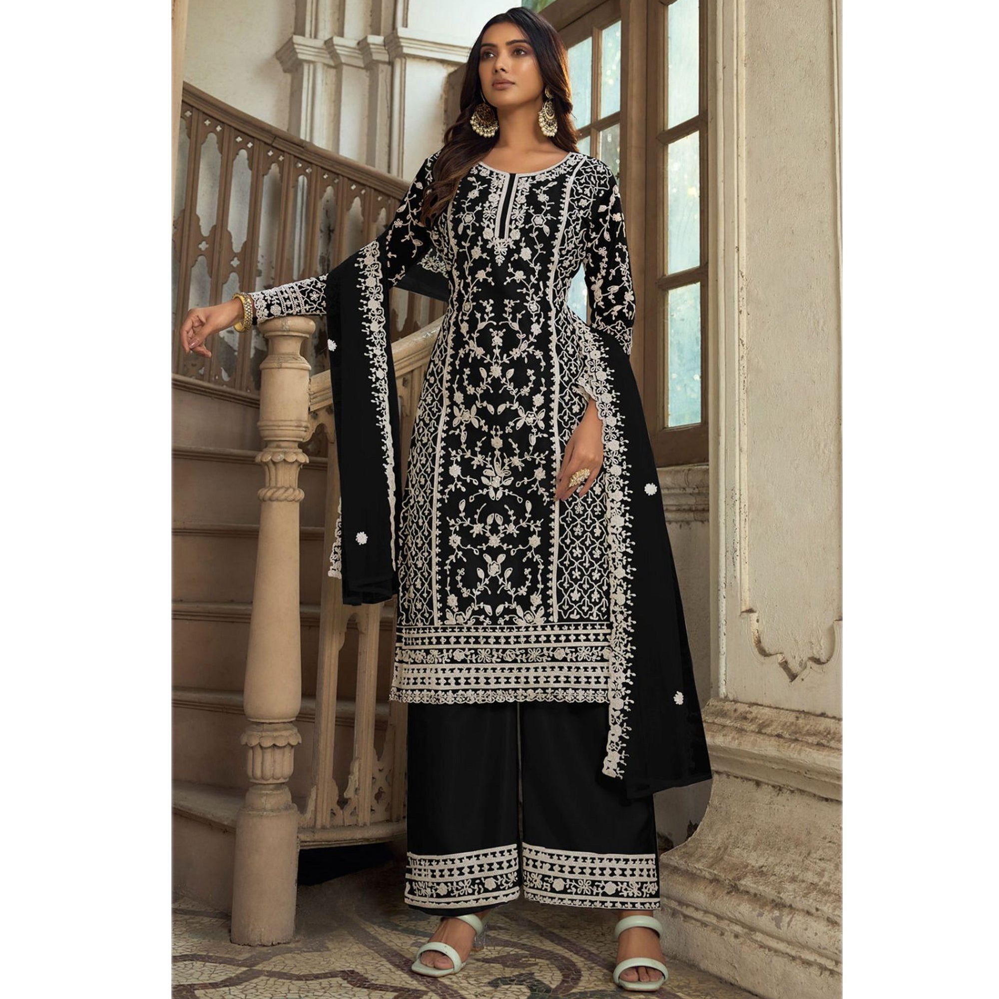 Indian Reception Wear salwar kameez Palazzo Suit's