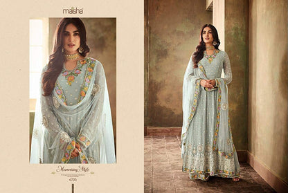 Diwali Festival Wear Women's Designer Anarkali Style Salwar Kameez Plazzo Suits