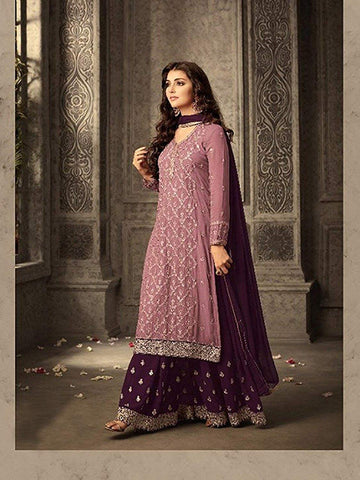 Heavy Embroidery Worked Salwar Kameez Plazzo Suits with Designer Dupatta Outfits