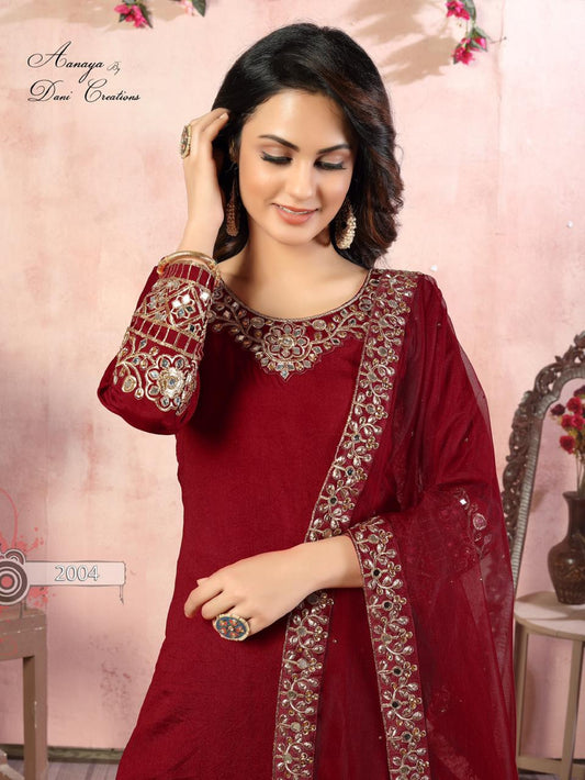 Special Eid Wear Heavy Embroidery Work Salwar Kameez Punjabi Patiyala Suits With Dupatta