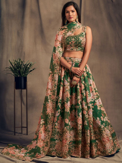 Gorgeous Designer Digital Printed Work Lehenga Choli