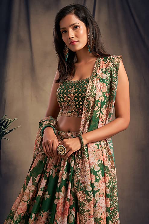 Gorgeous Designer Digital Printed Work Lehenga Choli