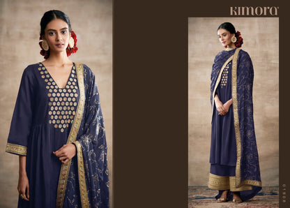 Indian Designer Stylish Embroidery Work Salwar Kameez Plazzo Suit