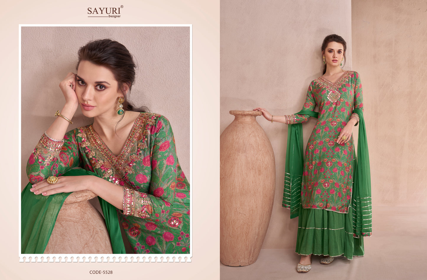 Attractive Designer Hand Embroidery Work  Salwar Kameez Suits