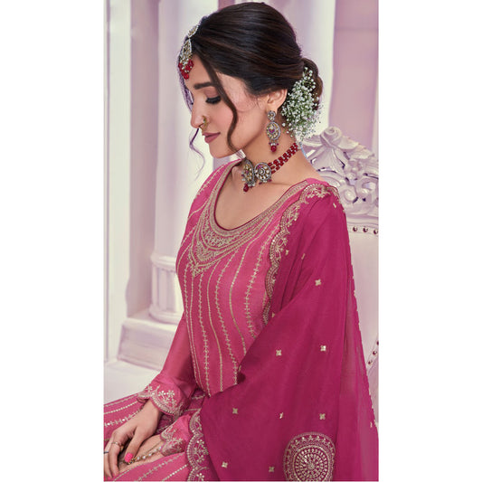 Wedding Special Pakistani-Indian Style Sharara Dress Designer Sewn Salwar Kameez Suits