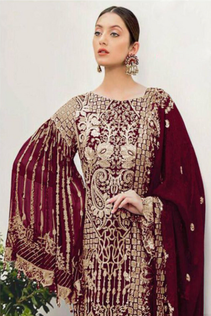 Pakistan-Indian Reception Special Worked Salwar Kameez Suit